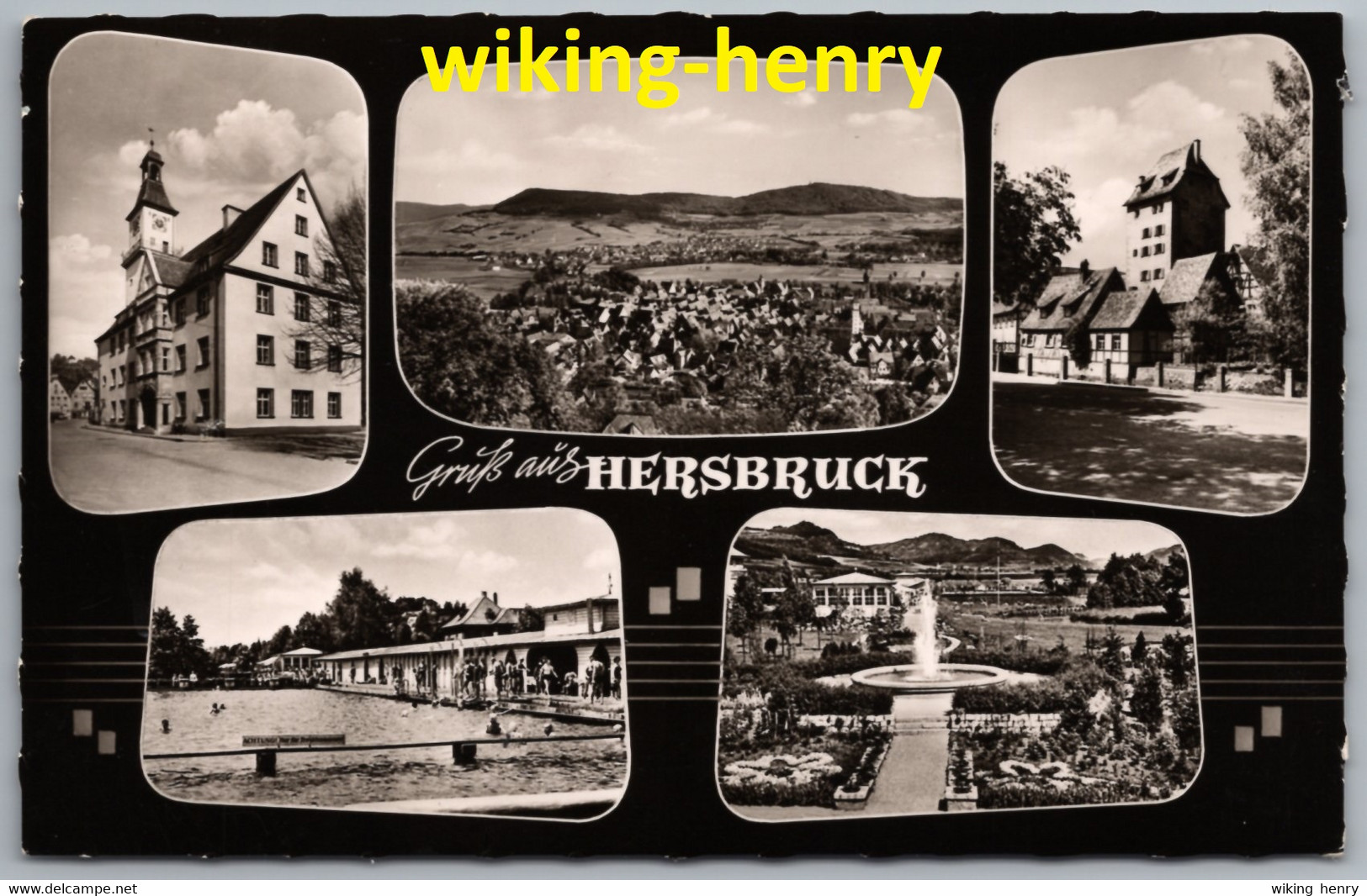 Hersbruck - S/w Mehrbildkarte 2 - Hersbruck