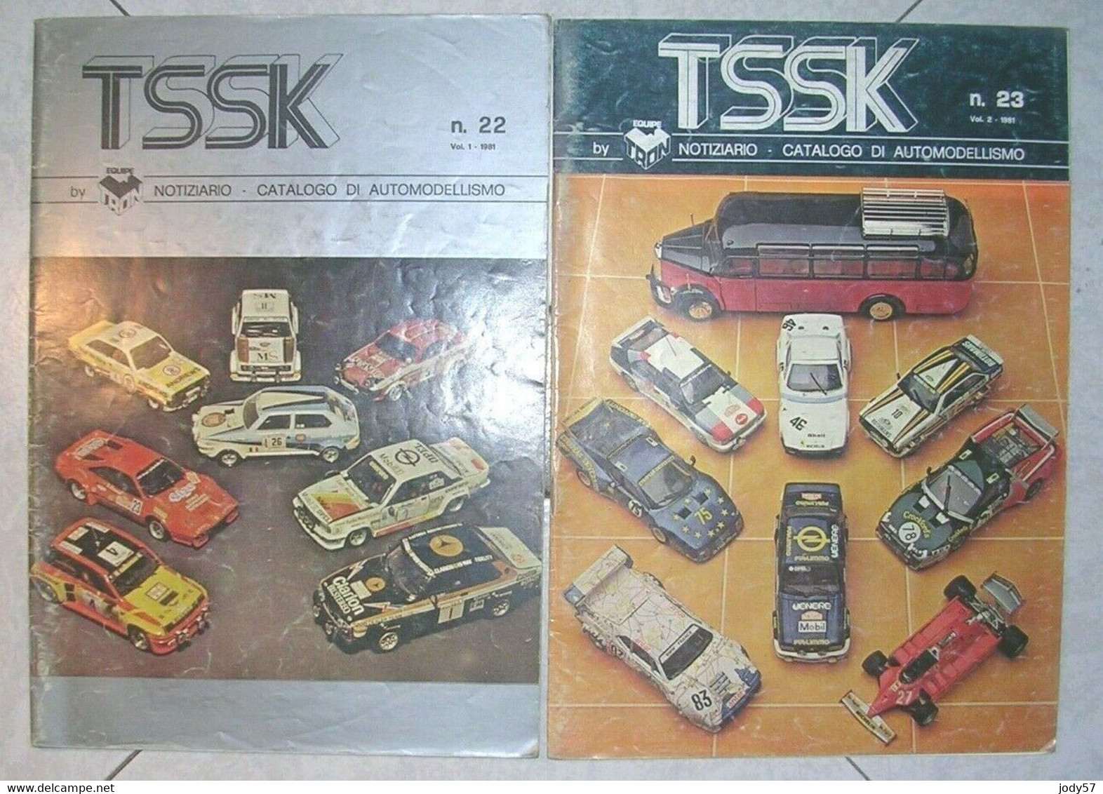 RACCOLTA TSSK CATALOGO AUTOMODELLI - EQUIPE TRON - POSTAL - MERI KITS - 1/43 - Cataloghi
