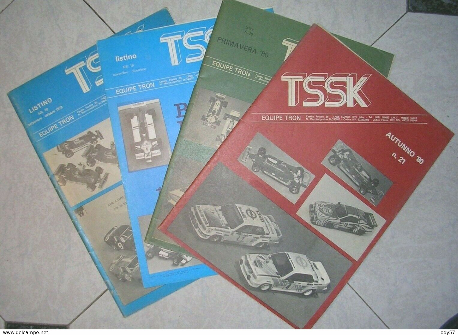 RACCOLTA TSSK CATALOGO AUTOMODELLI - EQUIPE TRON - POSTAL - MERI KITS - 1/43