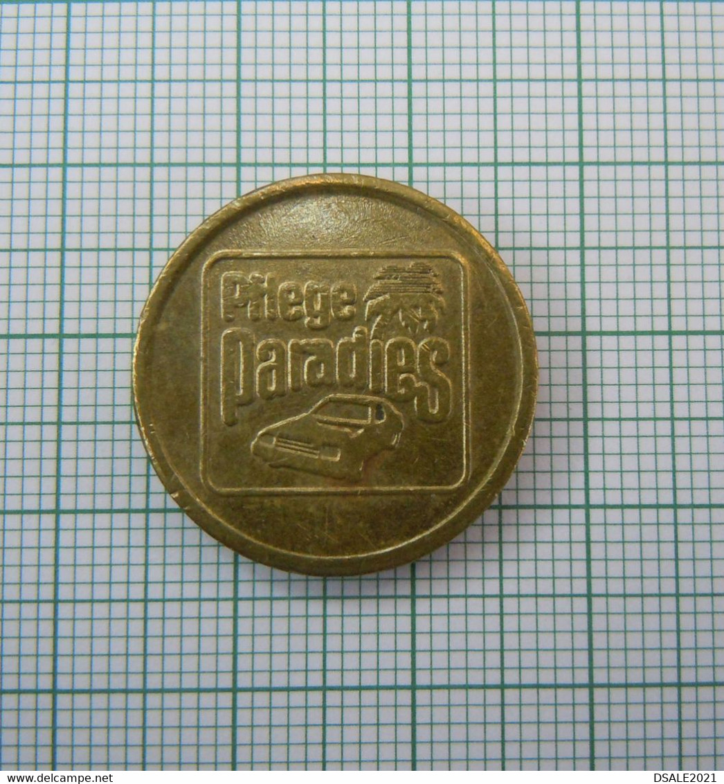 Germany, 1 Car Wash Token - Pflege Paradies, Vintage Coin-Token (ds684) - Professionals/Firms