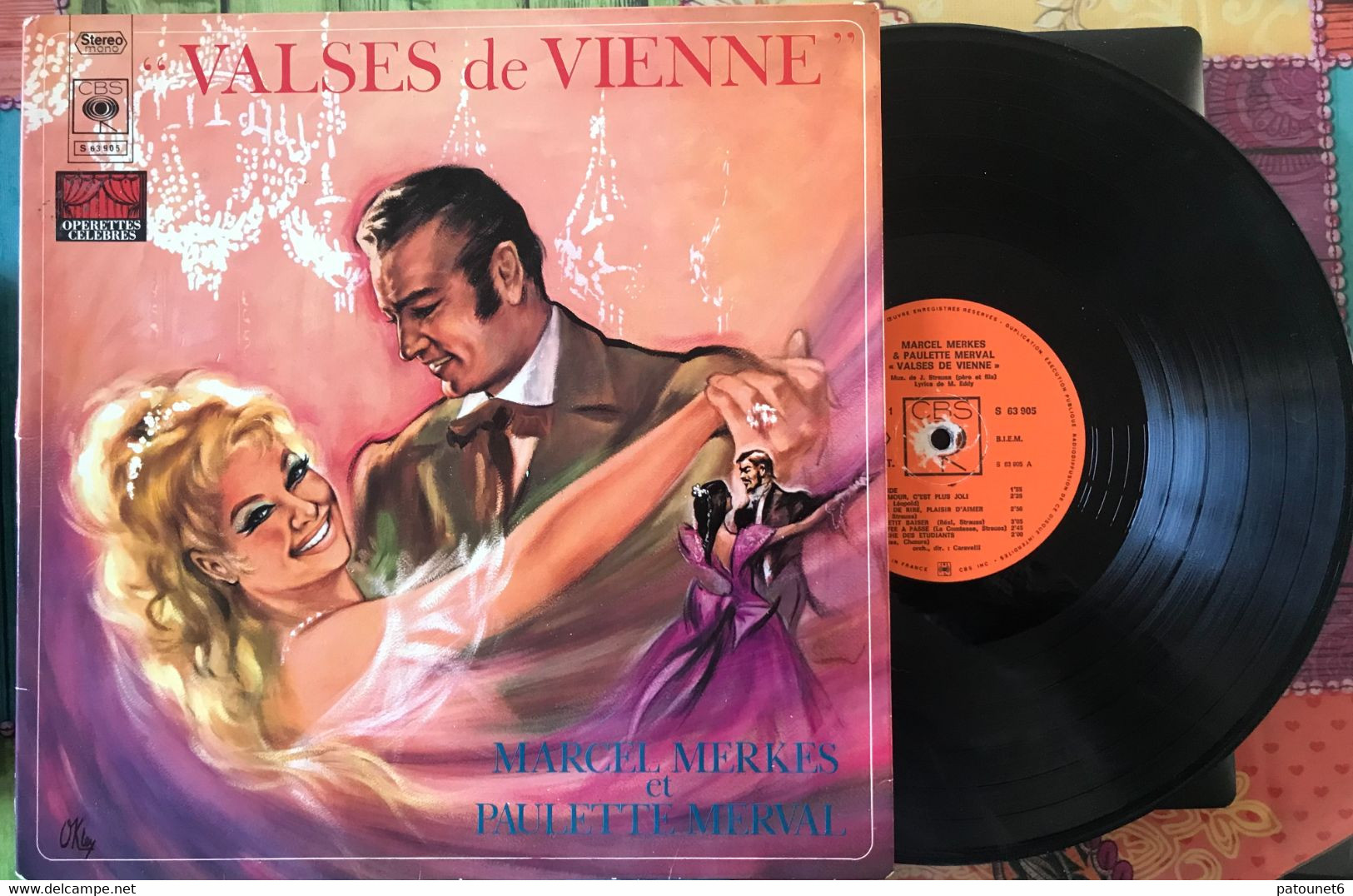 Les VALSES De VIENNE  -  Marcel MERKES, Paulette MERVAL (2 Dédicaces). - Opera / Operette