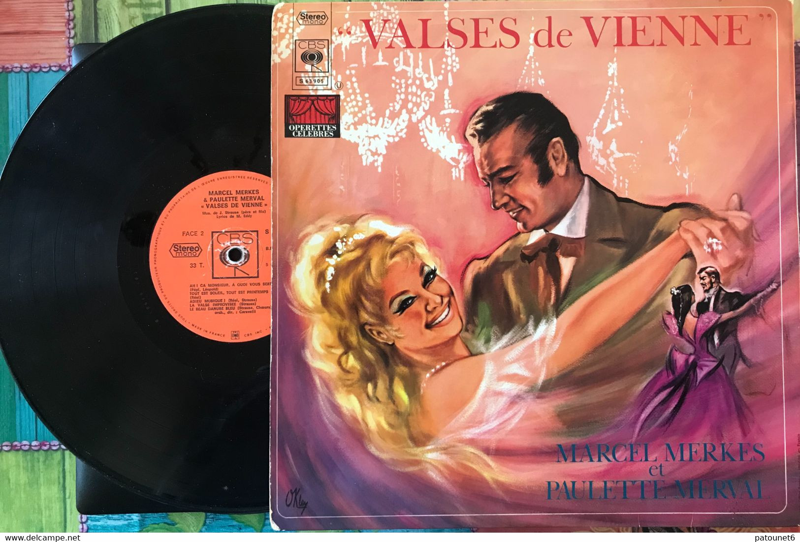 Les VALSES De VIENNE  -  Marcel MERKES, Paulette MERVAL (2 Dédicaces). - Opéra & Opérette