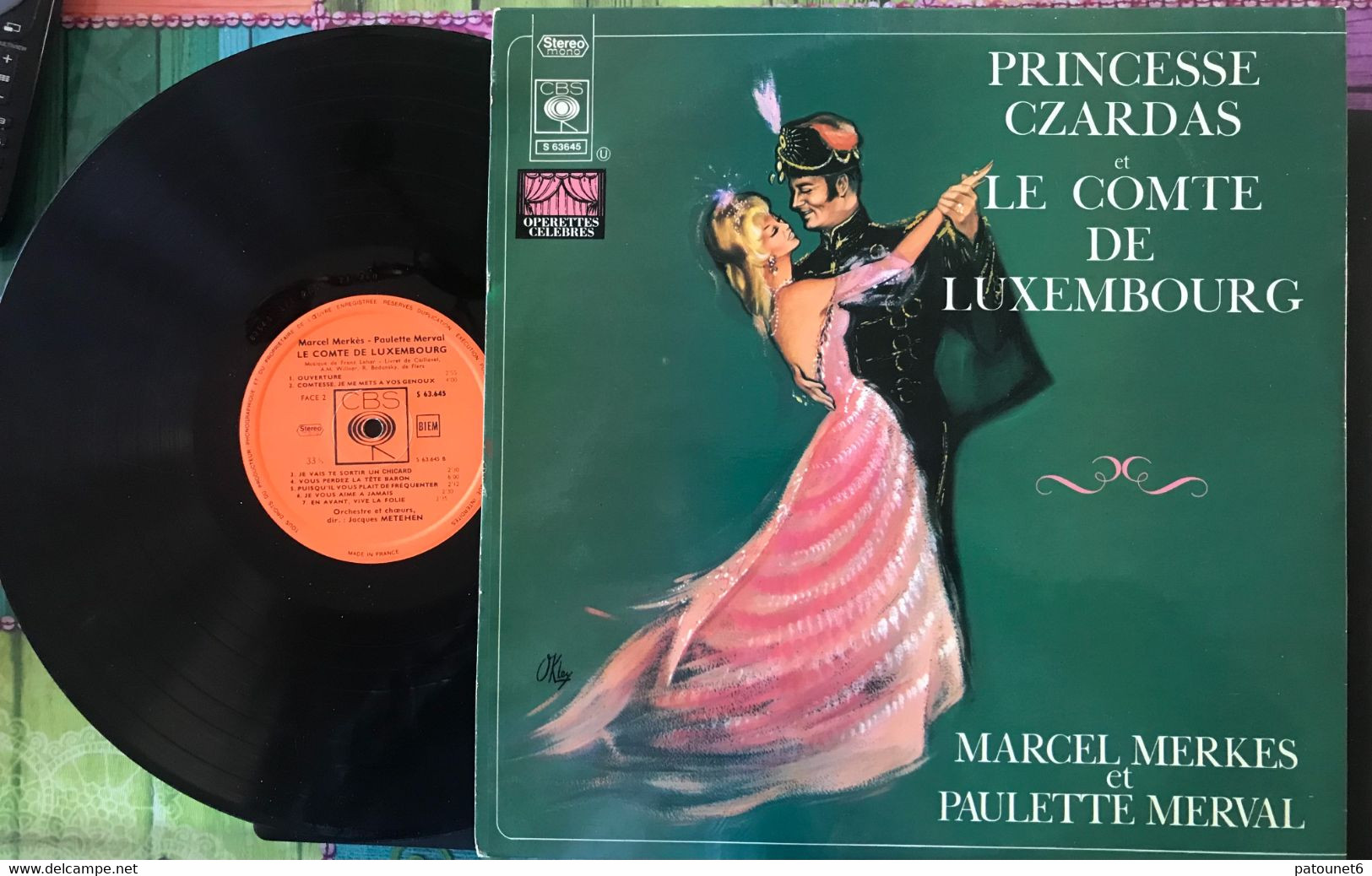 Princesse CZARDAS, .. -  Marcel MERKES, Paulette MERVAL (2 Dédicaces). - Opéra & Opérette