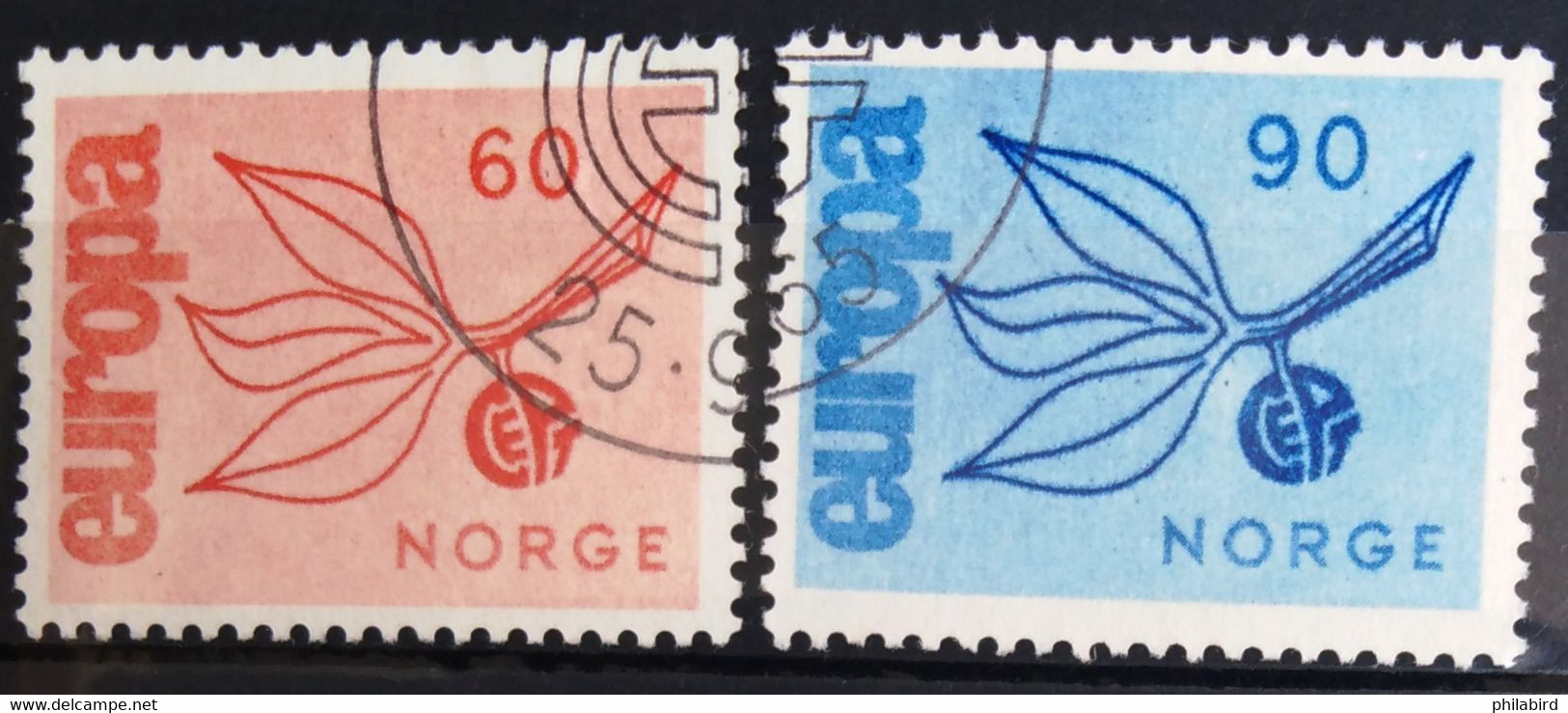 EUROPA 1965 - NORVEGE                      N° 486/487                      OBLITERE - 1965