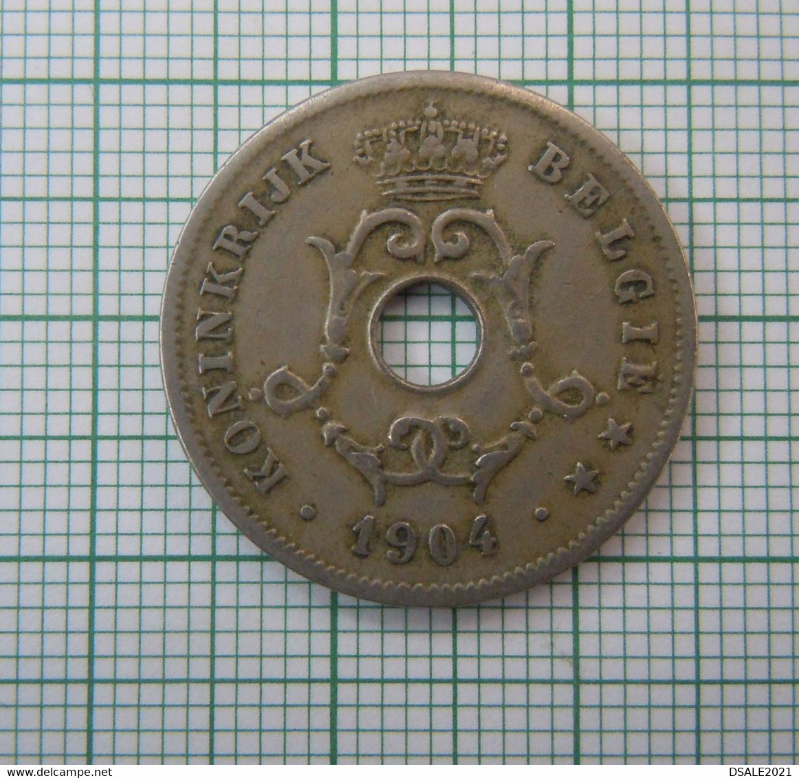 Belgium, Belgie, Belgique, Monnaie, Coin, 10 Centimes 1904, Copper Nickel F (ds692) - 10 Cent