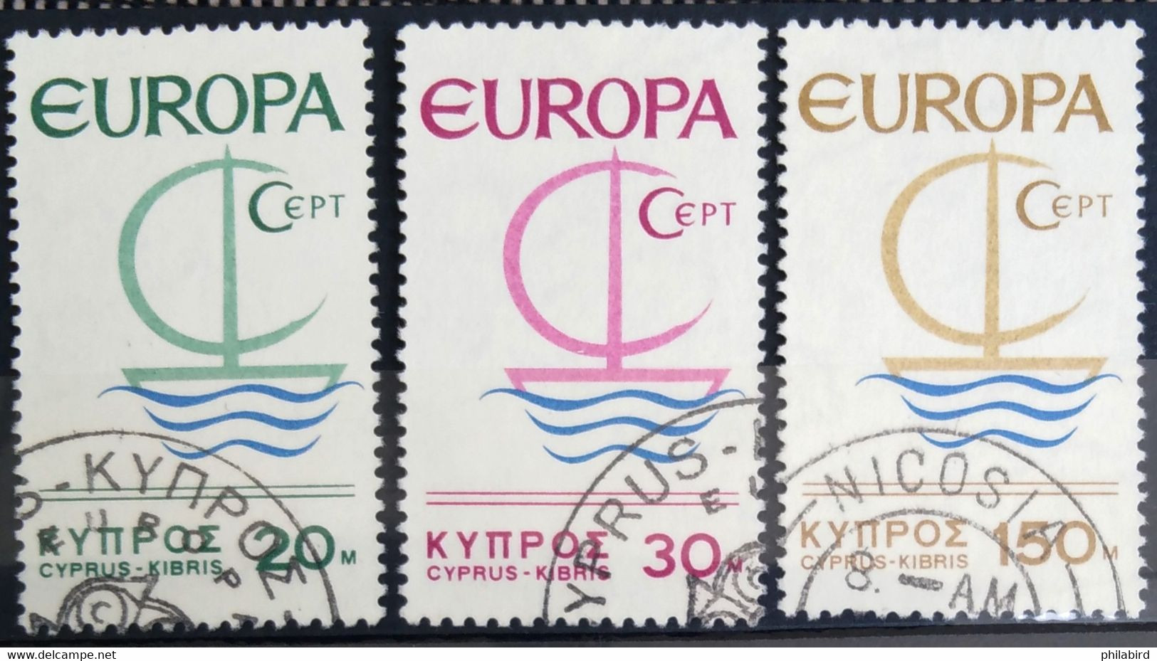 EUROPA 1966 - CHYPRE                      N° 262/264                      OBLITERE - 1966