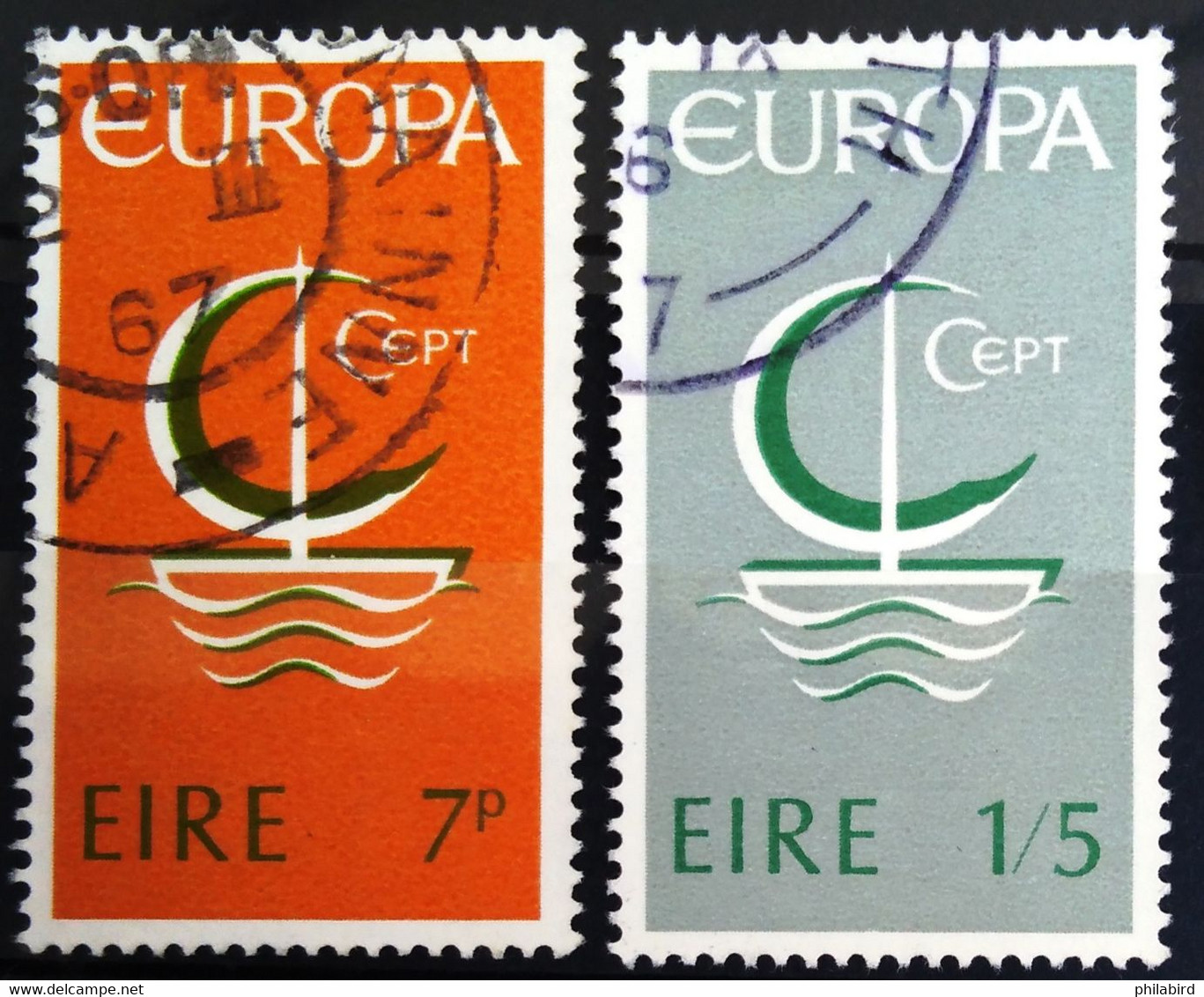 EUROPA 1966 - IRLANDE                      N° 187/188                      OBLITERE - 1966