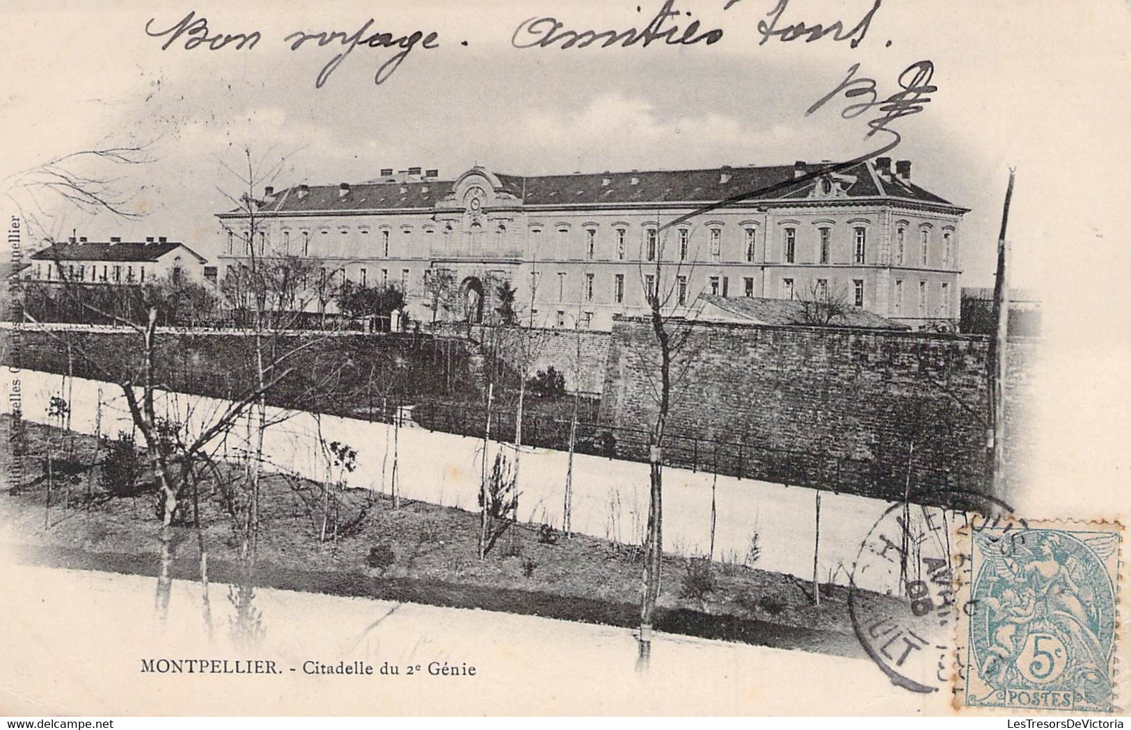 CPA Précurseur - 34 - MONTPELLIER - Citadelle Du 2èm Génie - Animée - Dos Non Divisé - Barracks