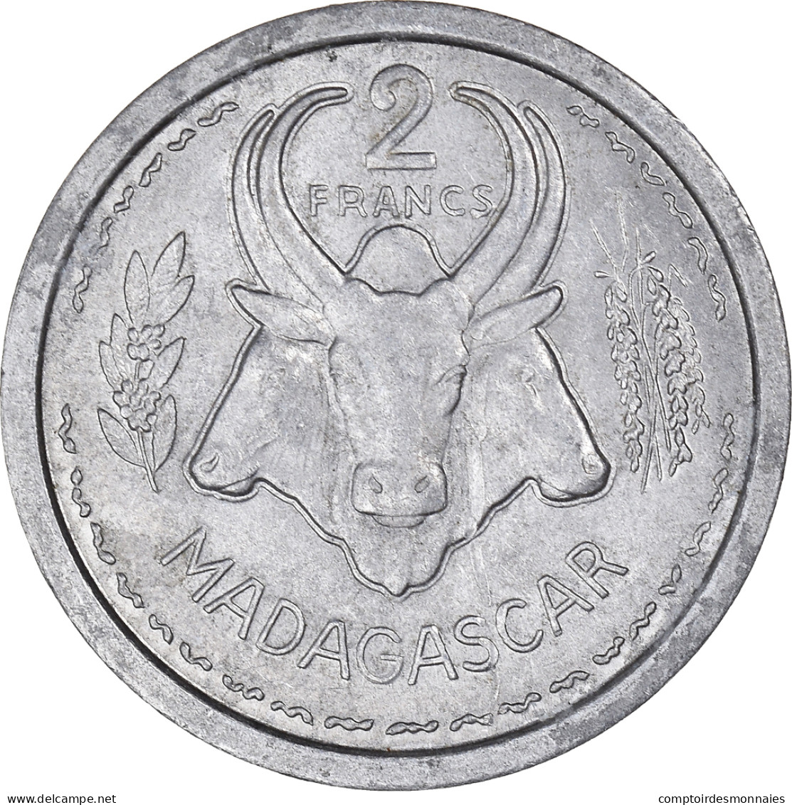 Monnaie, Madagascar, 2 Francs, 1948, Paris, TTB+, Aluminium, KM:4 - Madagascar