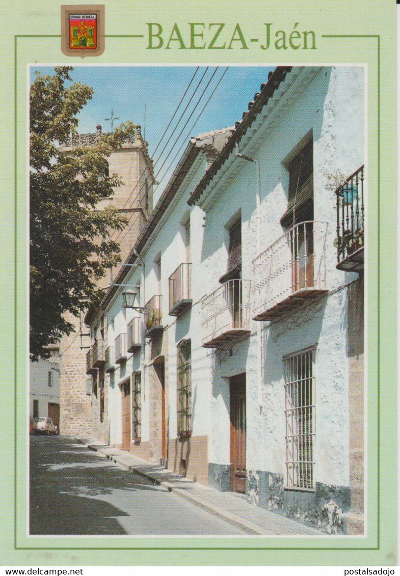 (T32)  BAEZA. CALLE ROJA EI IGLESIA DE SAN ANDRES ... UNUSED - Jaén