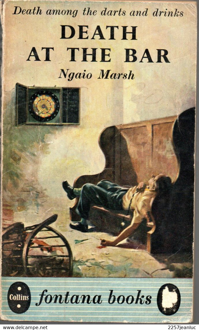 Death Among The Darts And Drinks - Death At The Bar - Ngaio Marsh -  Fontana Books 1956 - Crimen