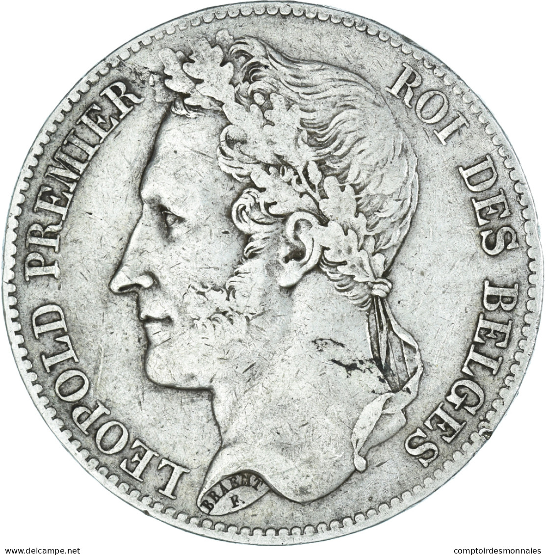 Monnaie, Belgique, Leopold I, 5 Francs, 5 Frank, 1849, Bruxelles, TTB, Argent - 5 Frank