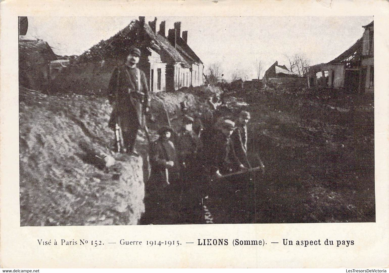 CPA - 80 - LIHONS - Un Aspect Du Pays - Guerre 1914 1915 - Huret PARIS - Andere & Zonder Classificatie