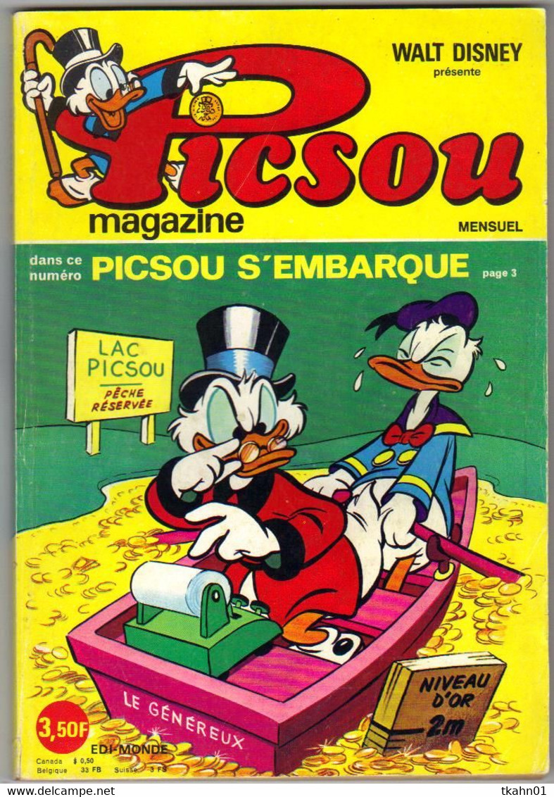 PICSOU  MAGAZINE  N° 37  EDI-MONDE - Picsou Magazine