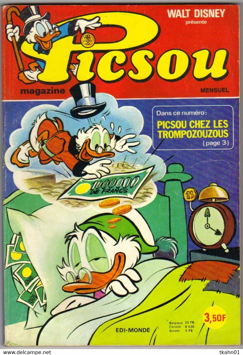 PICSOU  MAGAZINE  N° 38  EDI-MONDE - Picsou Magazine