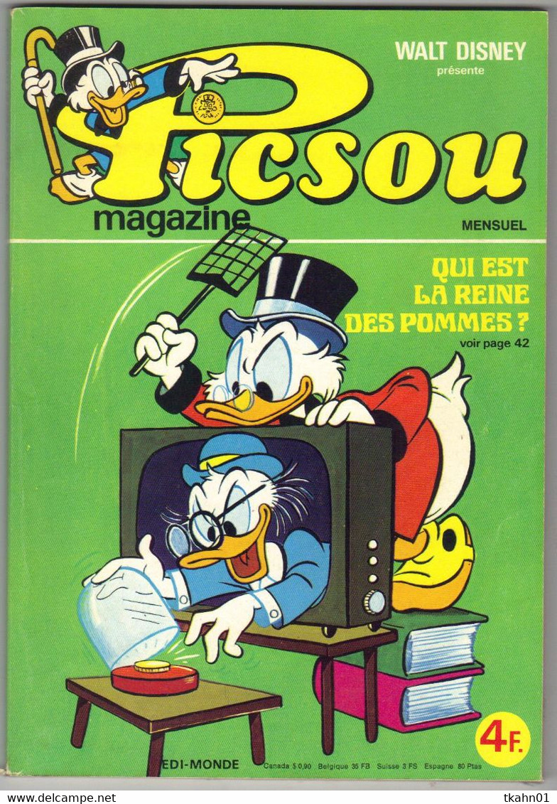 PICSOU  MAGAZINE  N° 65  EDI-MONDE - Picsou Magazine