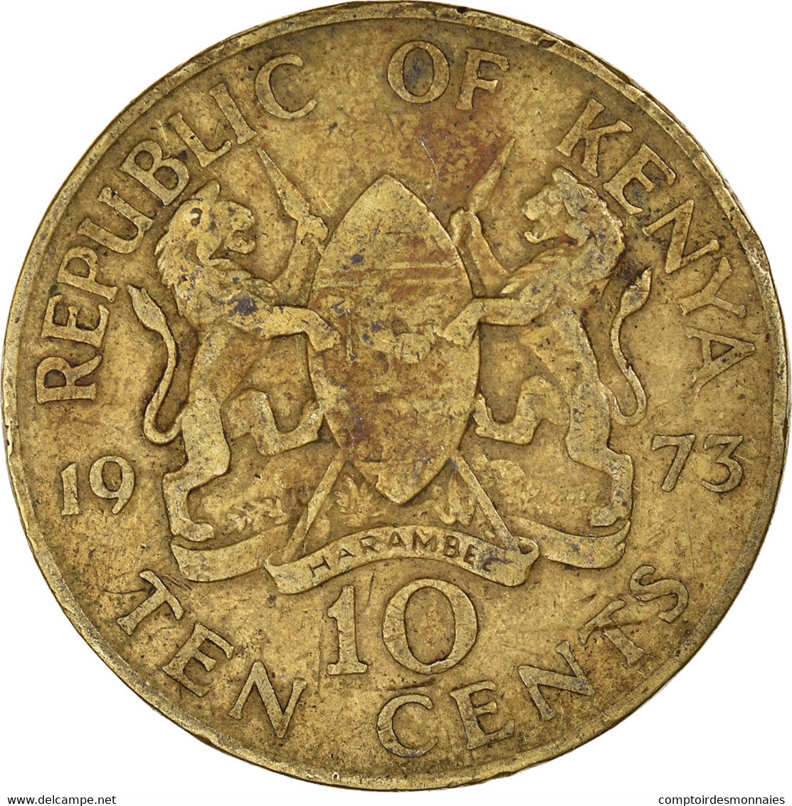 Monnaie, Kenya, 10 Cents, 1973, TB+, Nickel-Cuivre, KM:11 - Kenya