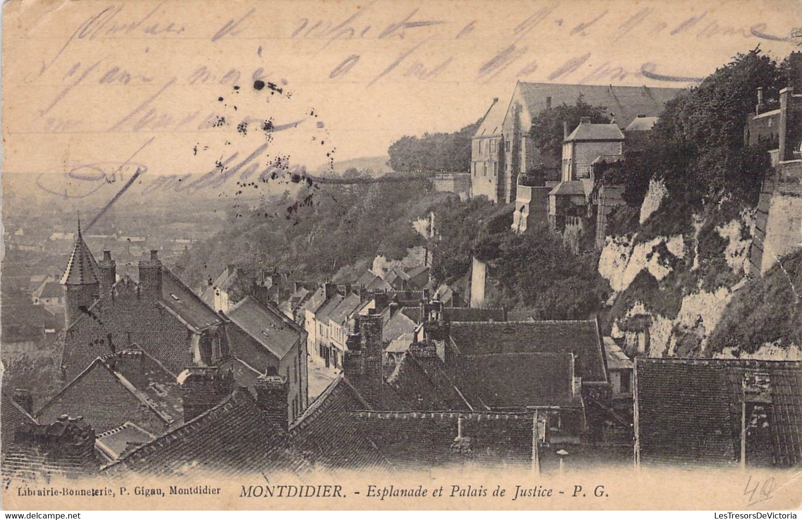 CPA - 80 - MONTDIDIER - Esplanade Et Palais De Justice - PG - Montdidier