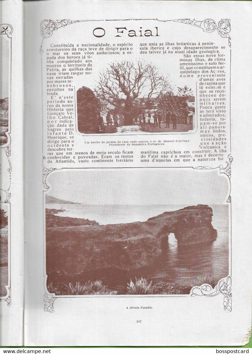 Faial Açores Portimão Buçaco Vizela Vidago Chaves Faro Ilustração Portuguesa Nº 440, 1914 Portugal (danificada) - Allgemeine Literatur