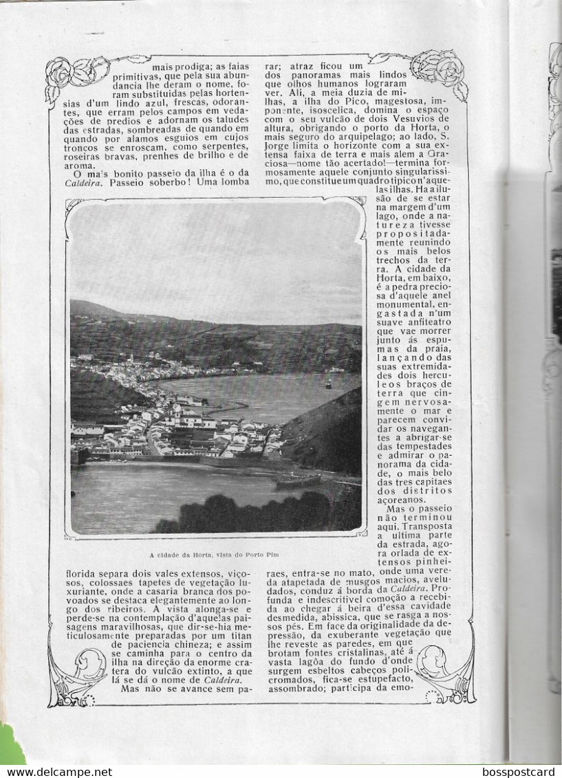 Faial Açores Portimão Buçaco Vizela Vidago Chaves Faro Ilustração Portuguesa Nº 440, 1914 Portugal (danificada) - Allgemeine Literatur