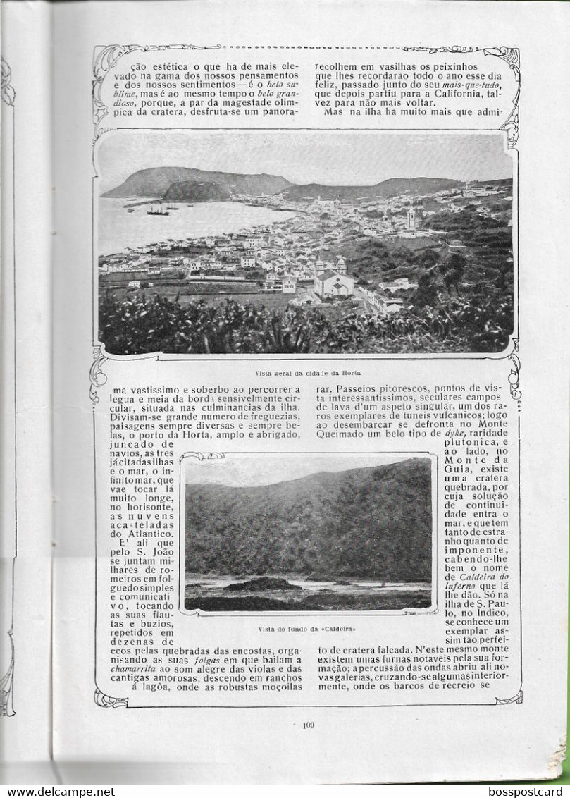 Faial Açores Portimão Buçaco Vizela Vidago Chaves Faro Ilustração Portuguesa Nº 440, 1914 Portugal (danificada) - Informations Générales