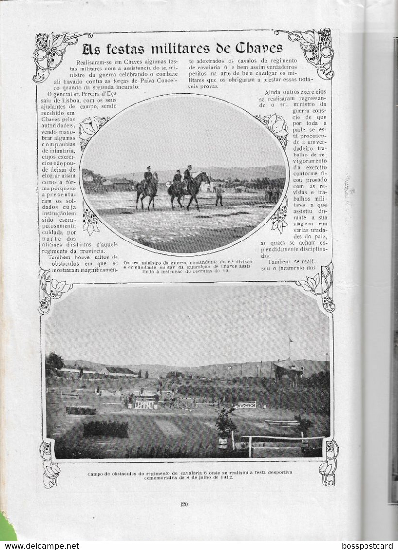 Faial Açores Portimão Buçaco Vizela Vidago Chaves Faro Ilustração Portuguesa Nº 440, 1914 Portugal (danificada)