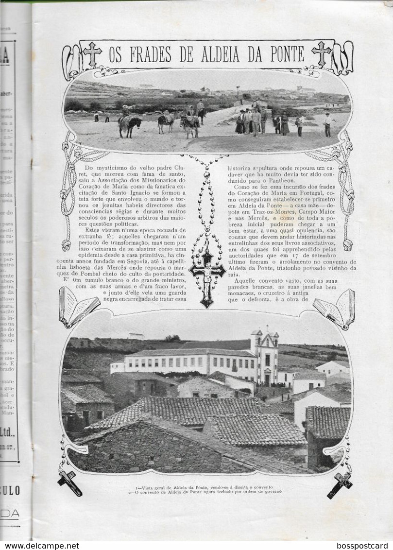 Aldeia Da Ponte - Póvoa De Varzim - Caminho De Ferro - Railway - Train - Ilustração Portuguesa Nº 242, 1910 - Portugal - Allgemeine Literatur