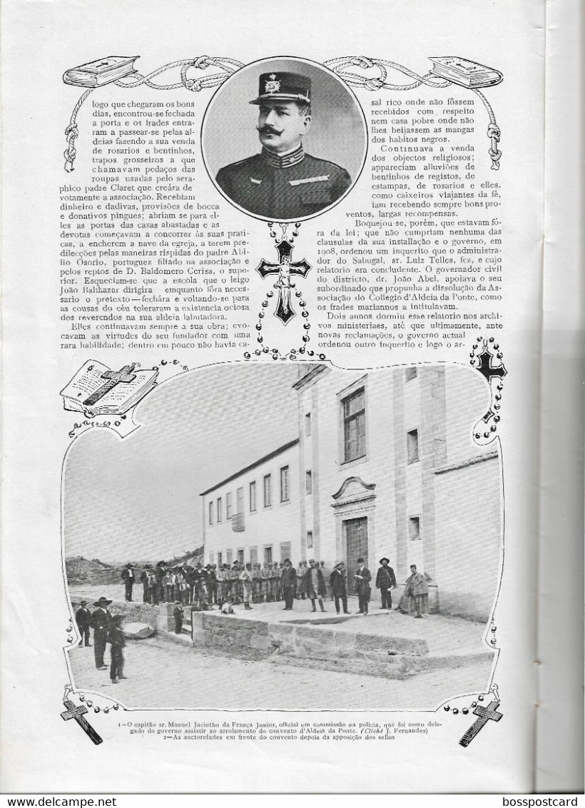 Aldeia Da Ponte - Póvoa De Varzim - Caminho De Ferro - Railway - Train - Ilustração Portuguesa Nº 242, 1910 - Portugal - General Issues