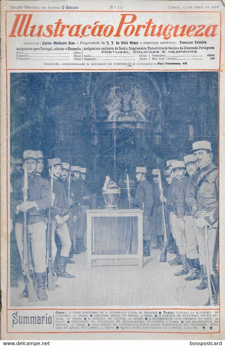 Coimbra - Lisboa - Hipismo - Porto - Angola - Carnide - Ilustração Portuguesa Nº 112, 1908 - Portugal - Informaciones Generales