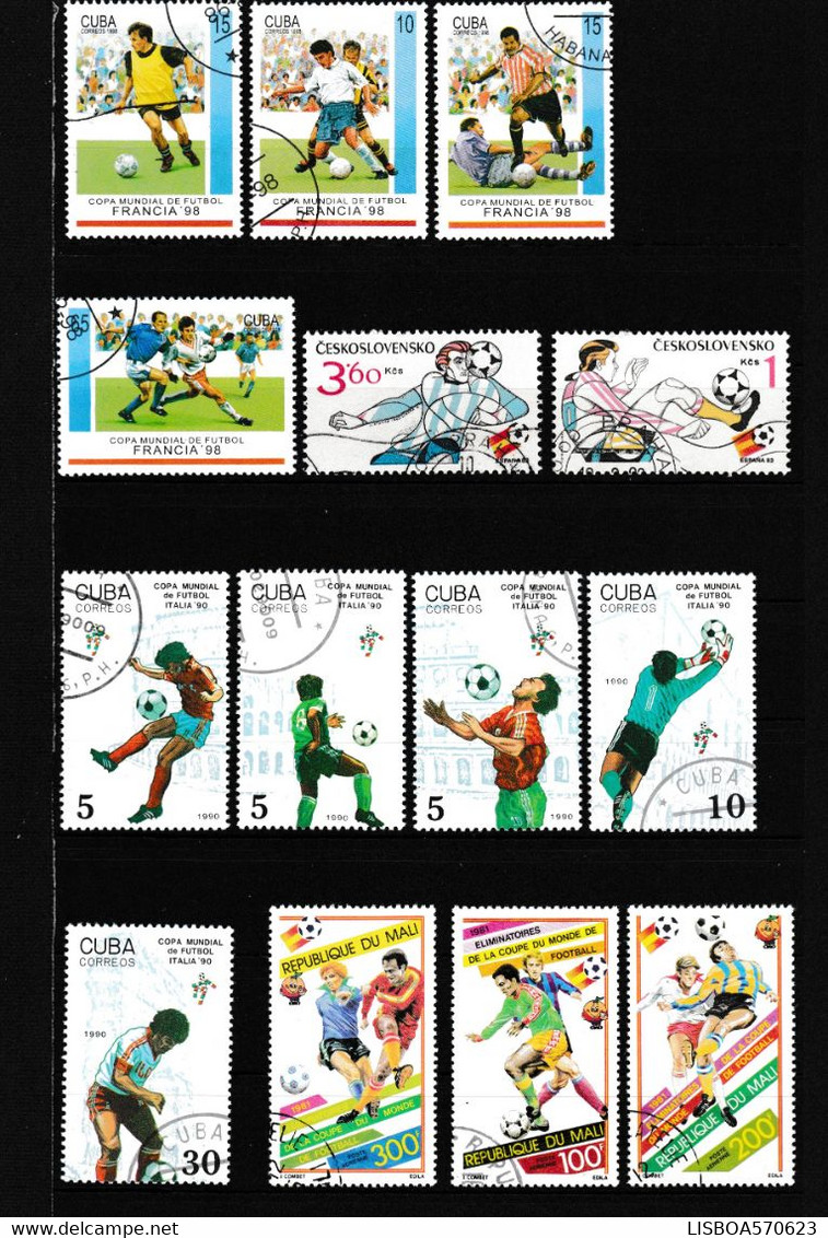 DIVERS FOOTBALL OBLITERES - Used Stamps