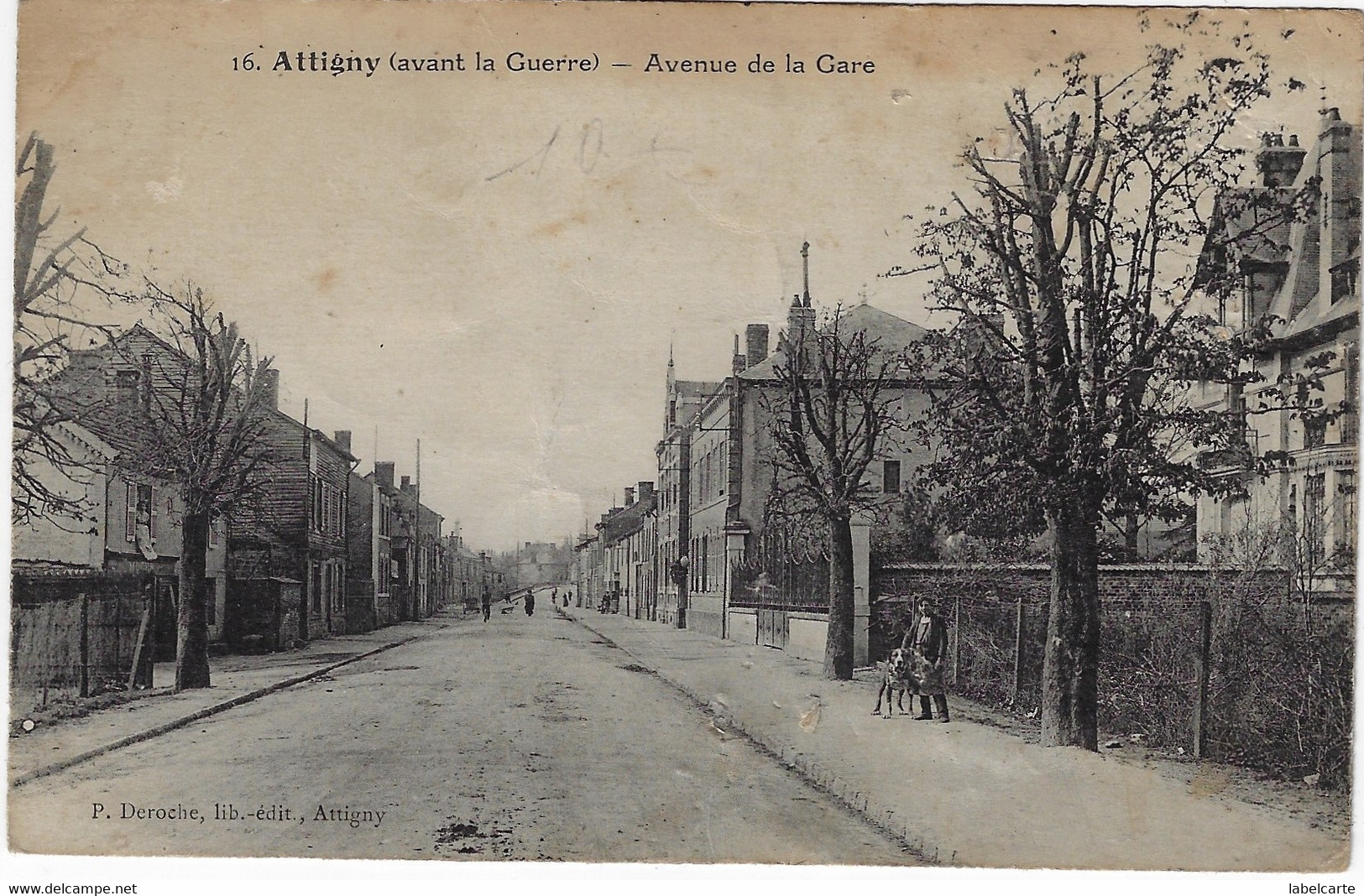 ARDENNES 08. ATTIGNY AVENUE DE LA GARE - Attigny