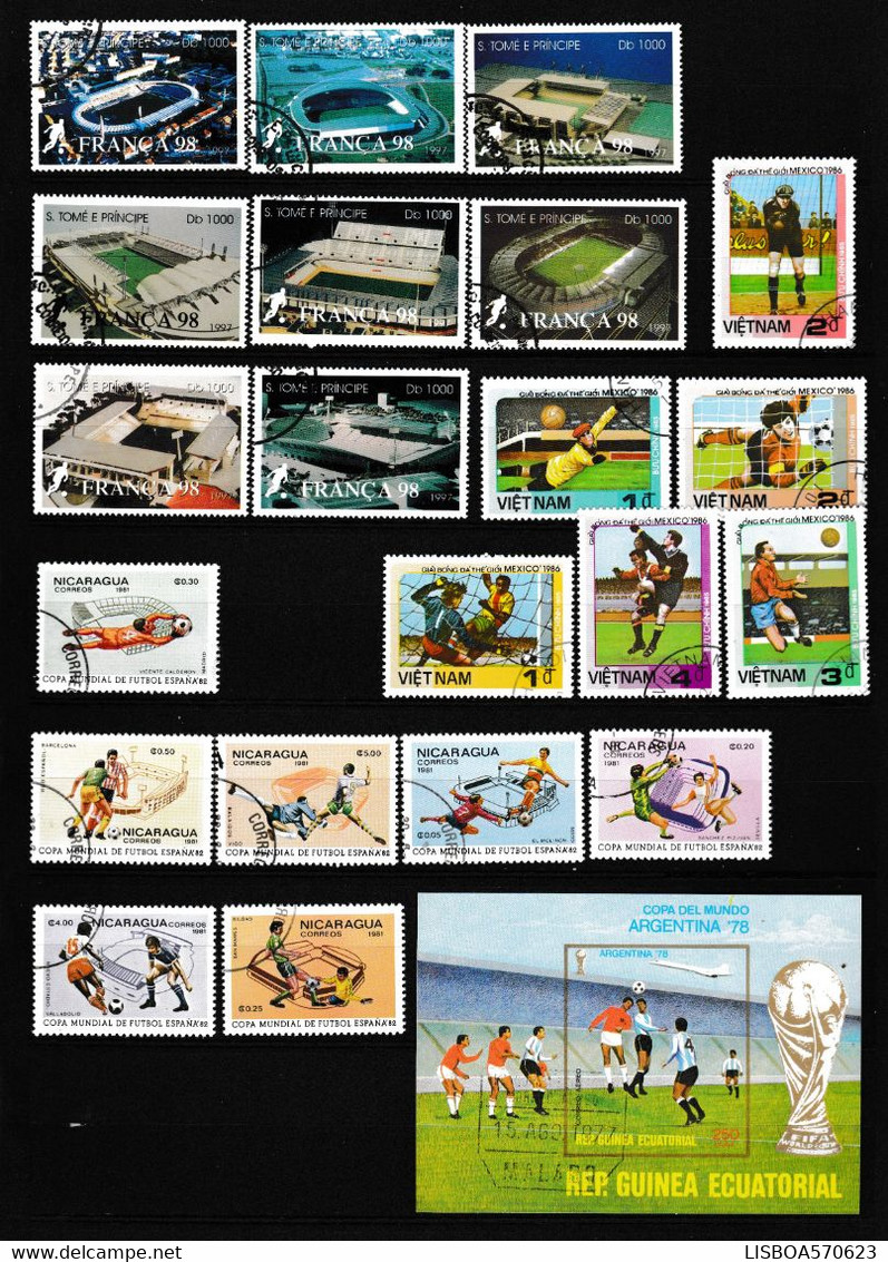 DIVERS FOOTBALL OBLITERES - Used Stamps