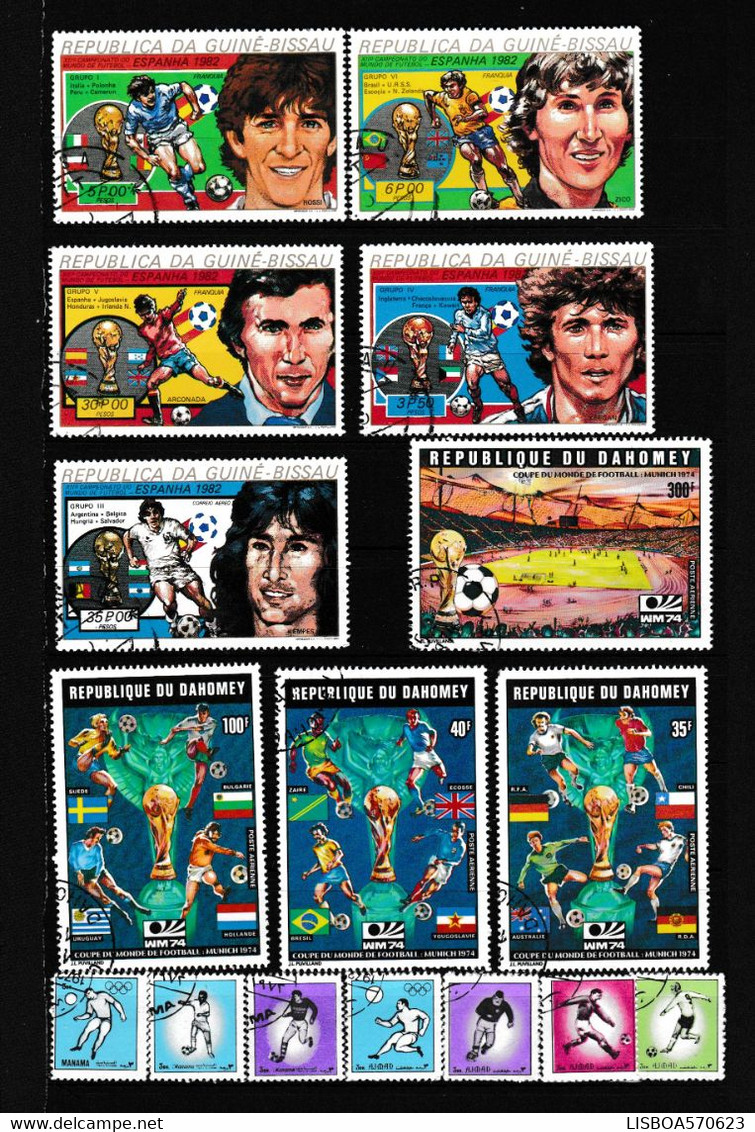 DIVERS FOOTBALL OBLITERES - Used Stamps