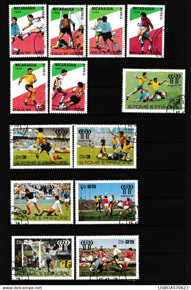 DIVERS FOOTBALL OBLITERES - Used Stamps