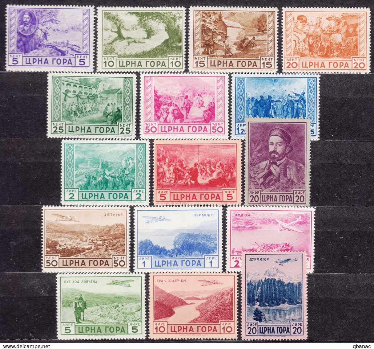 Italy Occupation Of Montenegro 1943 Mi#52-61 And #62-67 Sassone#A26-A31 And #60-69 Mint Never Hinged - Montenegro