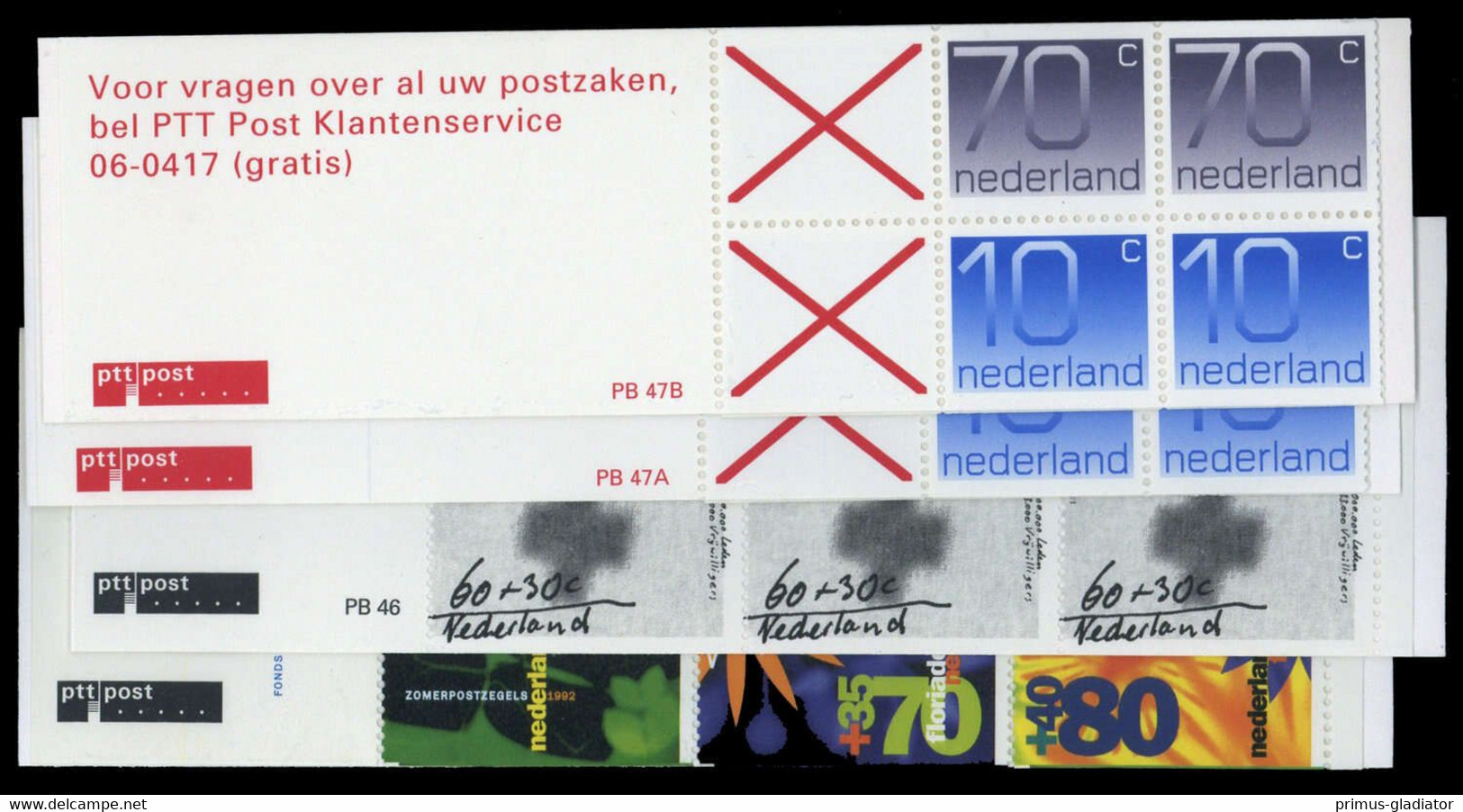 1992, Niederlande, MH 46-48, ** - Sonstige & Ohne Zuordnung