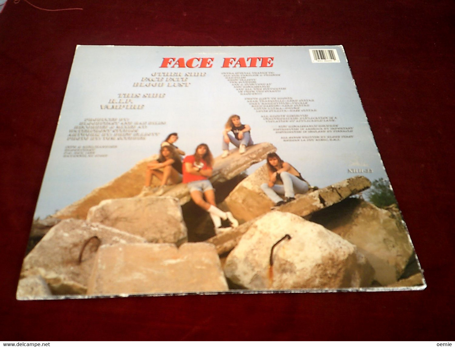 BLOOD FEAST   / FACE FATE  ORIGINALE   USA  NNR  35   1987 - 45 T - Maxi-Single