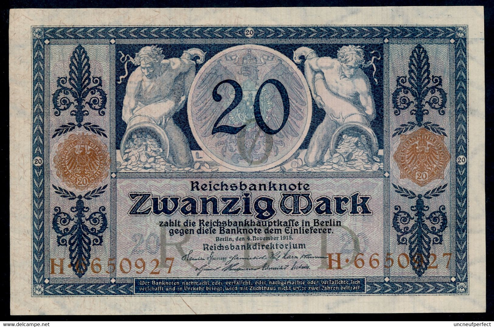 P63 Ro53 DEU-42. 20 Mark 4/11/1915 UNC NEUF - 20 Mark