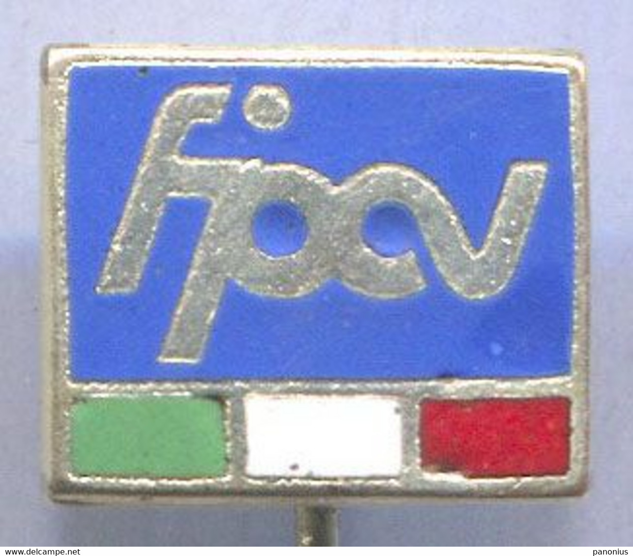 Volleyball Pallavolo - FIPAV Italia Association Federation, Vintage Pin Badge Abzeichen, Enamel - Voleibol