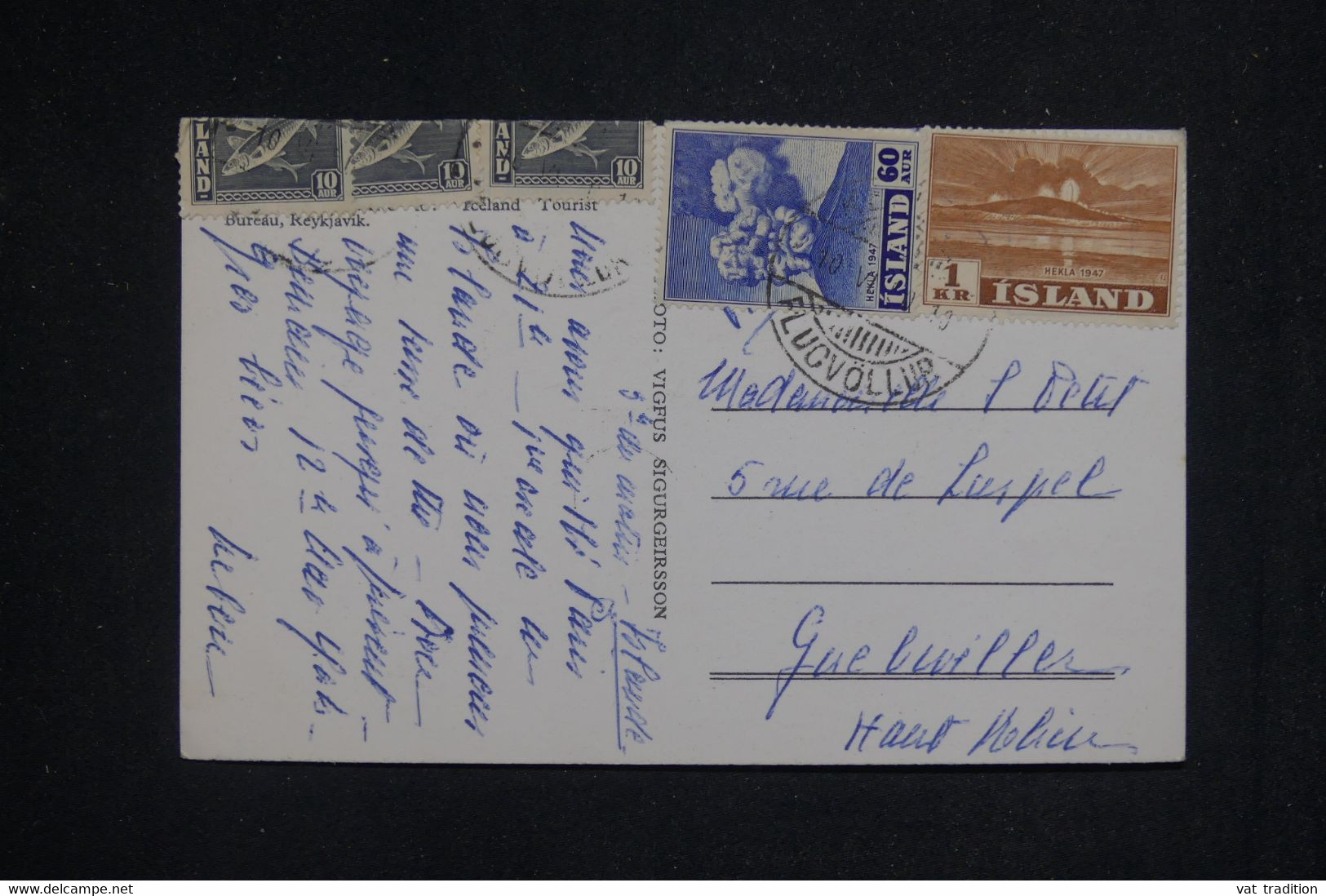 ISLANDE - Carte Postale Pour La France En 1950  - L 132761 - Cartas & Documentos