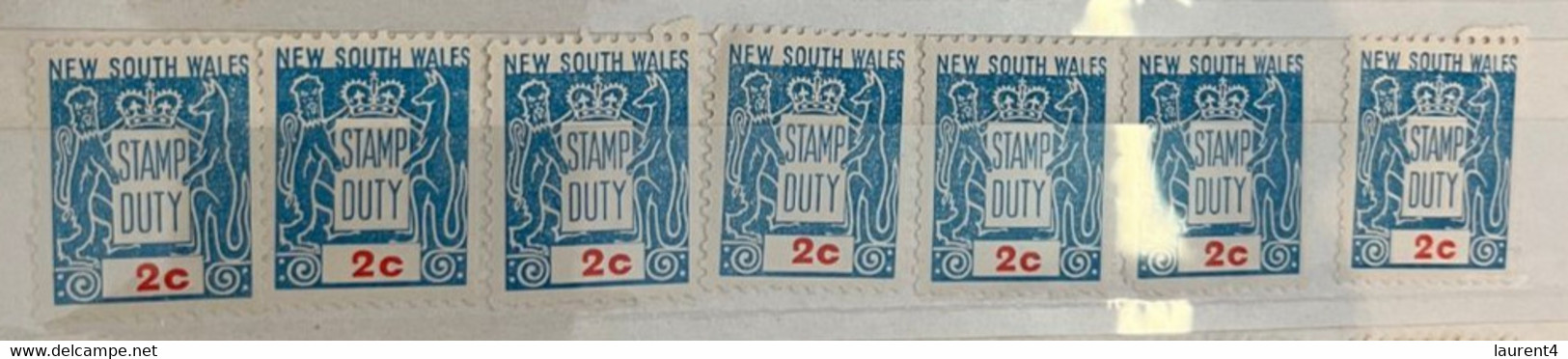 (stamp 19-10-2022) Mint - Australia - Stamp Duty 6 X 1c Green - 6 X 2c Blue - 6 X 3c Orange (total 18 Duty Stamps) - Fiscaux