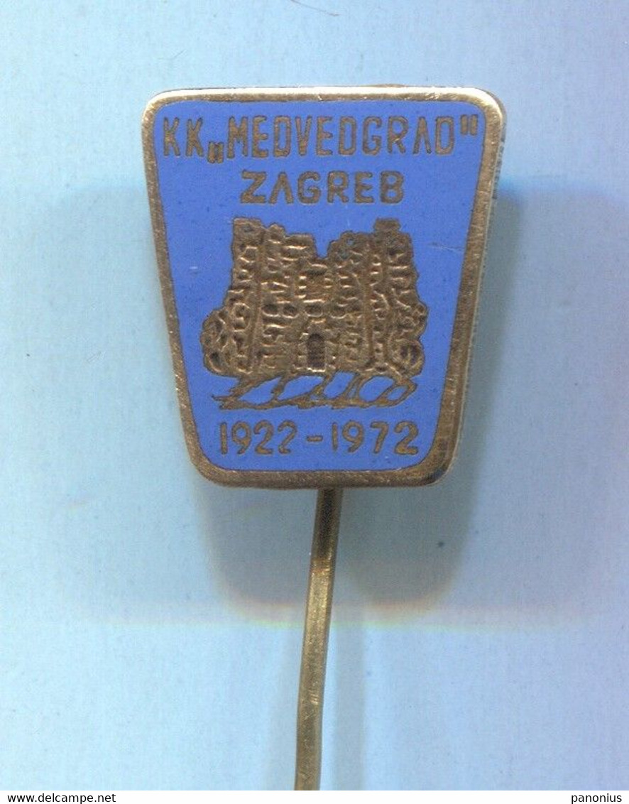 Bowling Club / Kegel Sport Club KK Medvedgrad Zagreb Croatia, Vintage Pin Badge Abzeichen, Enamel - Bowling