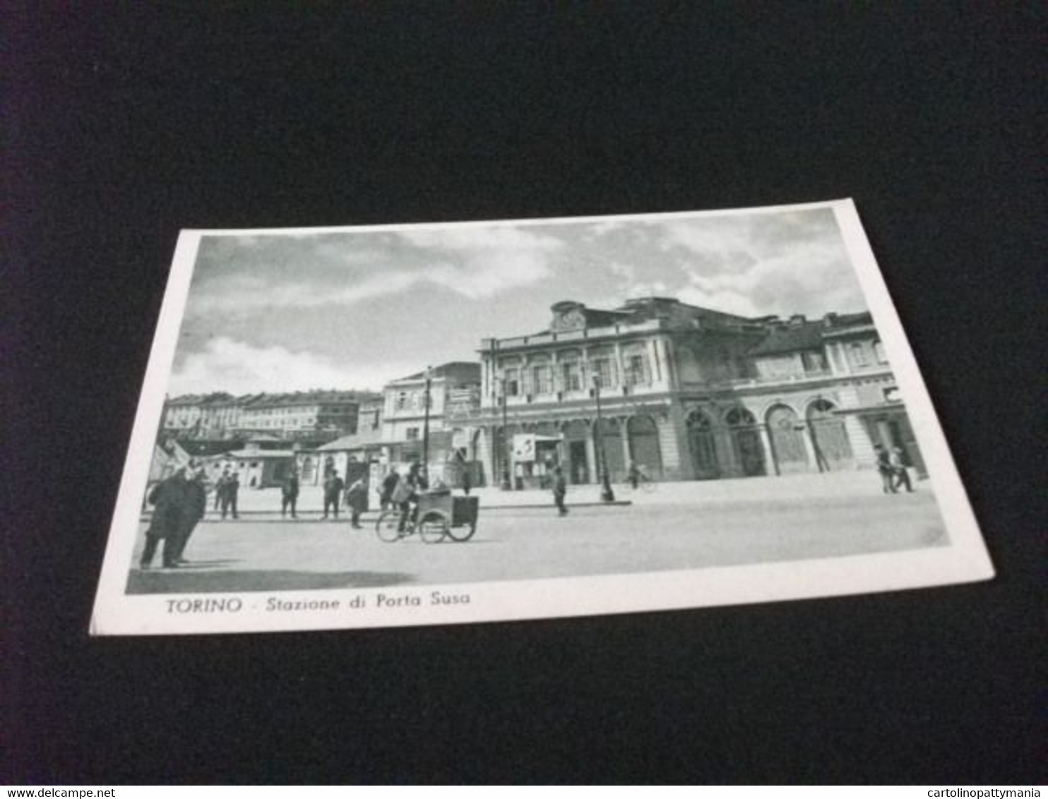 STAZIONE FERROVIARIA BAHNHOF LA GARE STATION  DI PORTA SUSA TORINO GELATAIO CON TRICICLO IN 1° PIANO - Trasporti