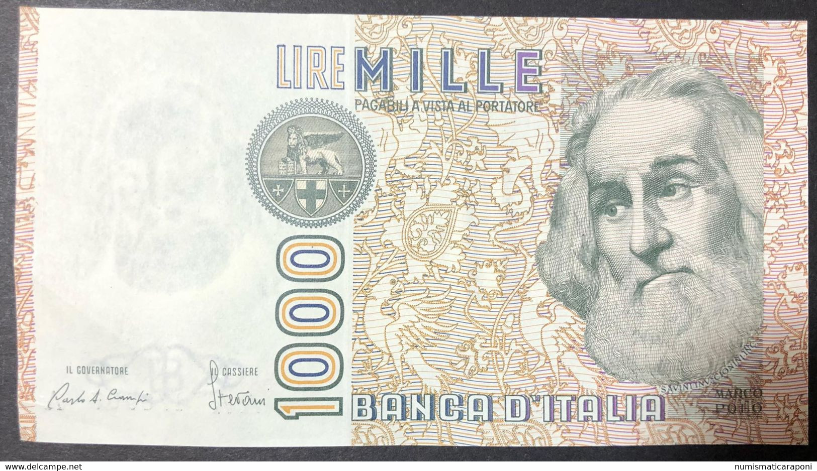 1000 Lire Marco Polo Serie AA.....A Biglietto Naturale Spl+ Lotto 3370 - 1000 Lire