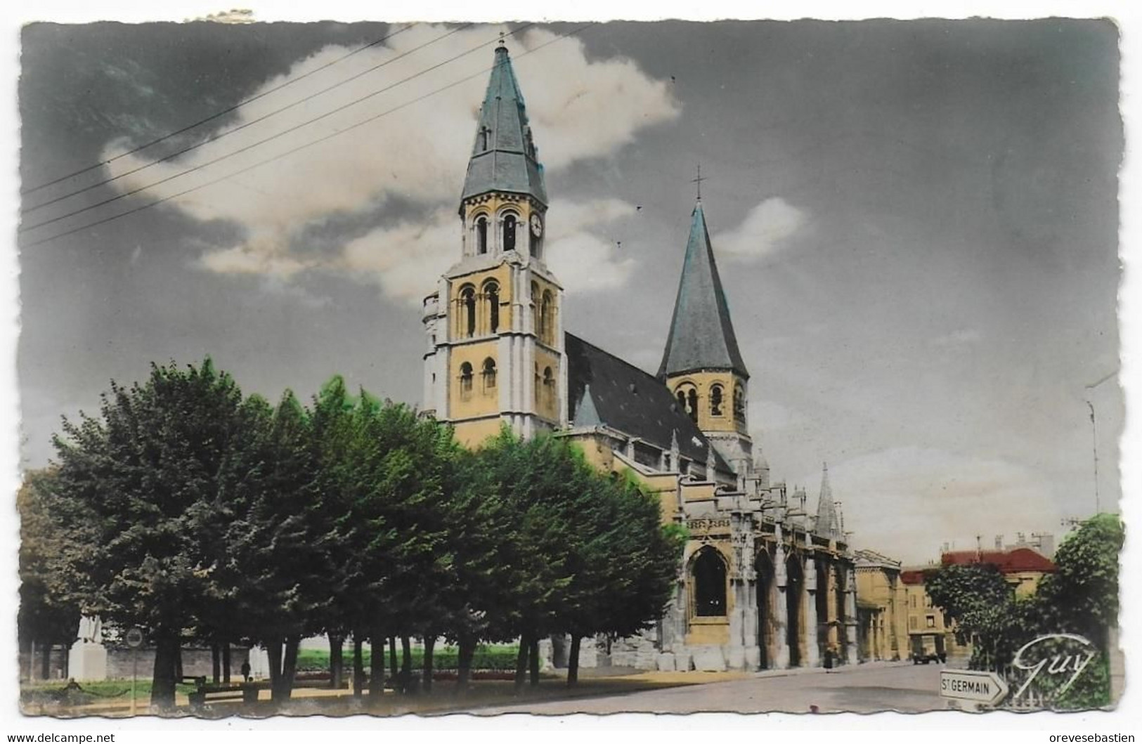 CPSM - POISSY - L'EGLISE NOTRE DAME - 1958 - Poissy