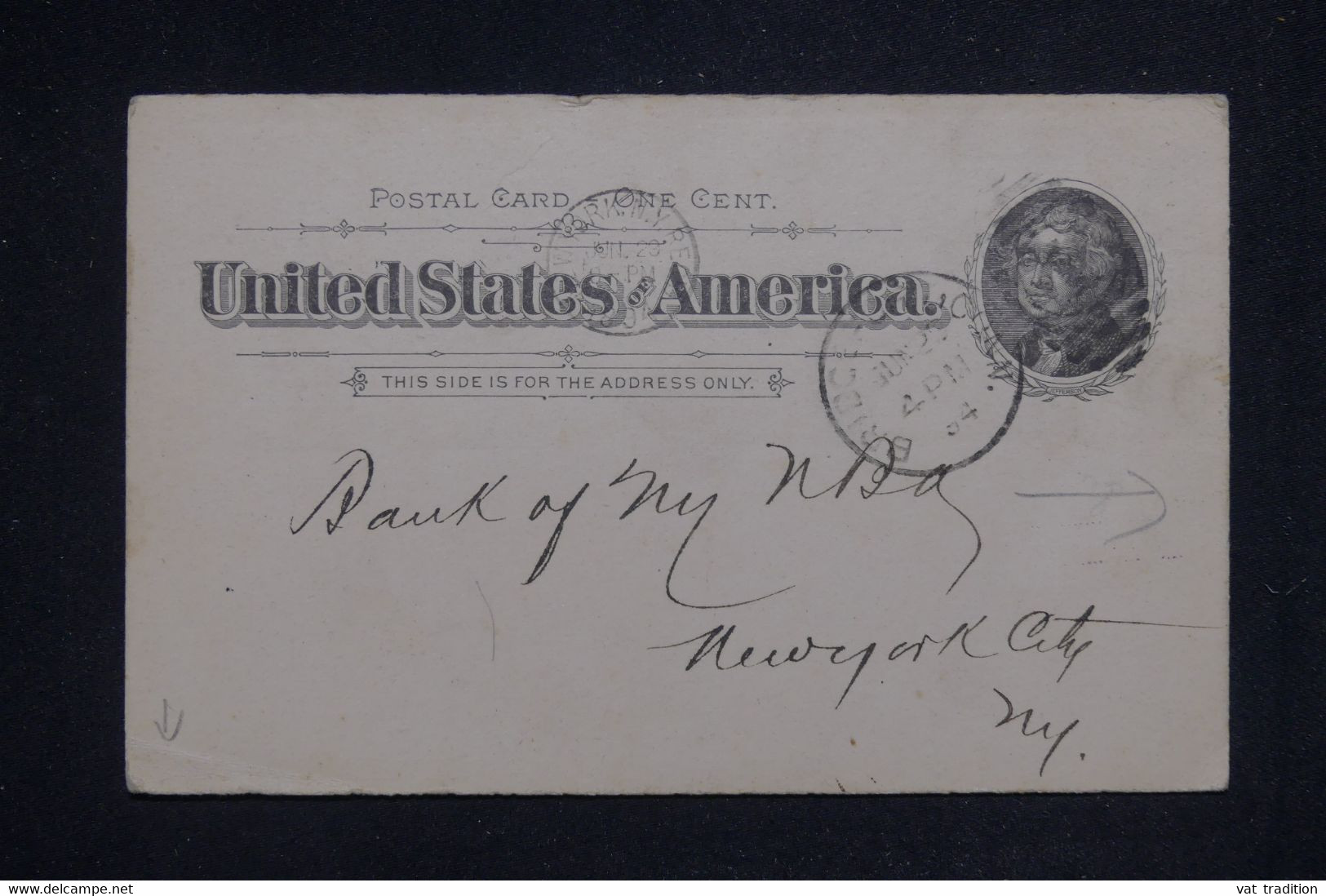 ETATS UNIS - Entier Postal Commercial De Britdgeport Pour New York En 1894 - L 132807 - ...-1900