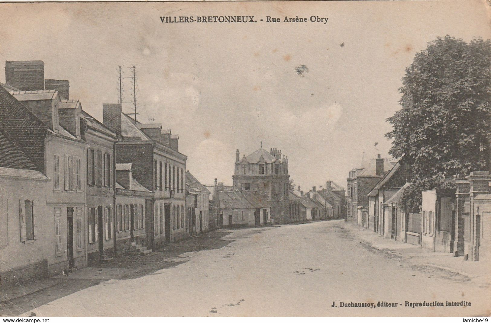 VILLERS BRETONNEUX Rue Arsène Obry Circulée - Villers Bretonneux