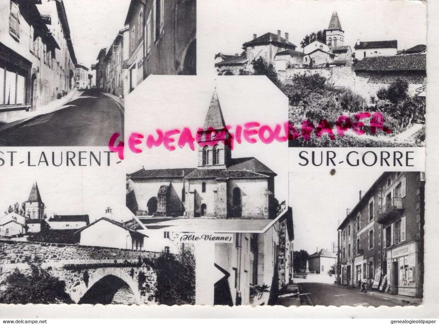 87- ST SAINT LAURENT SUR GORRE - EGLISE PONT RUE - Saint Laurent Sur Gorre