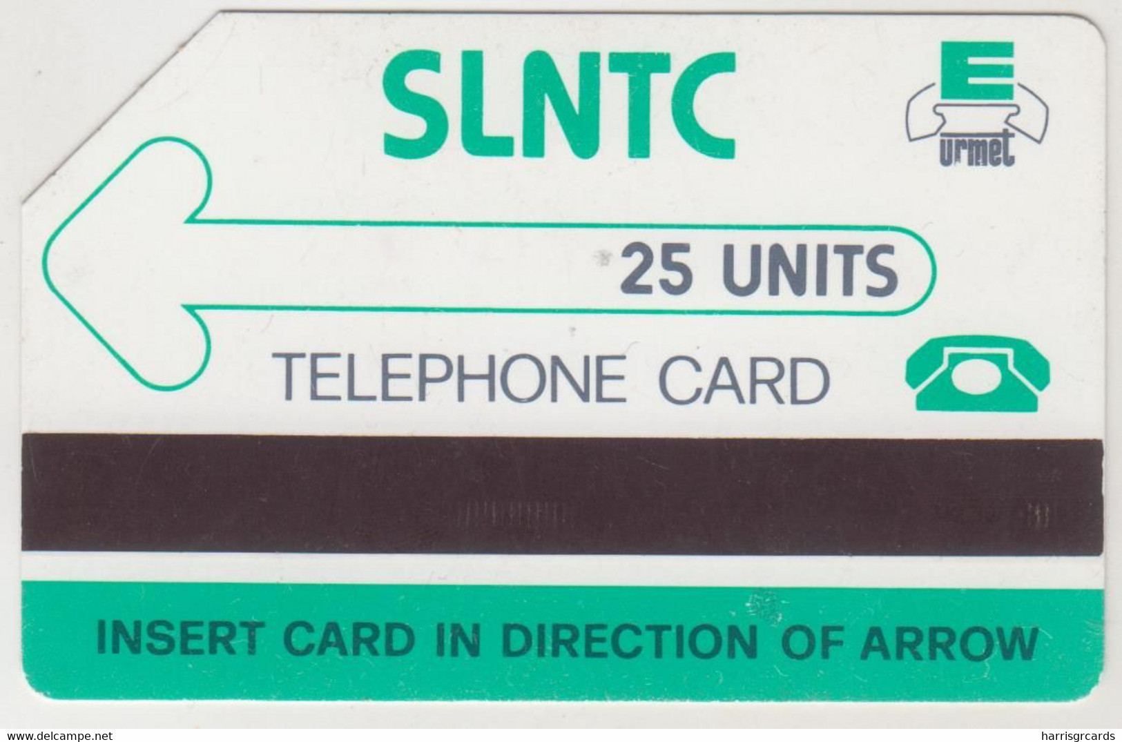 SIERA LEONE - Green Logo SLNTC (Mantegazza), 50 U ,used - Sierra Leona