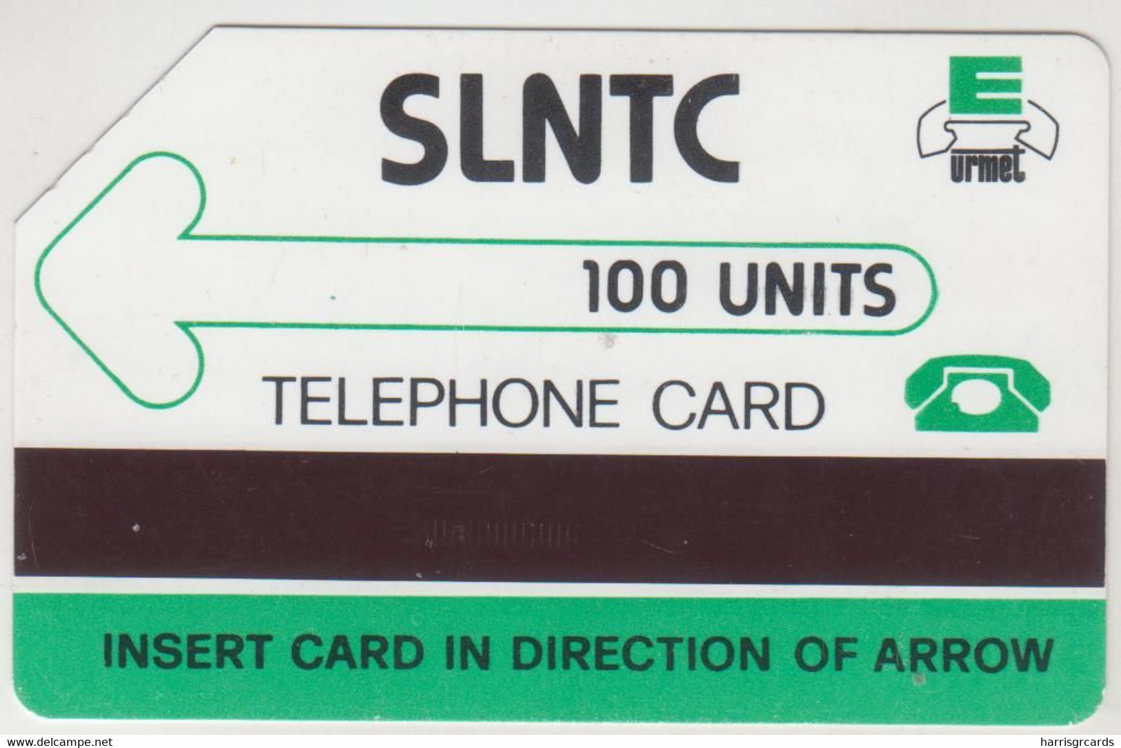 SIERA LEONE - Black Logo SLNTC (Urmet Patent), 100 U ,used - Sierra Leone